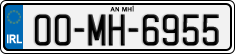 License plate of Ireland, Regular plates