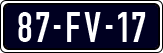 License plate of the Netherlands, Cars