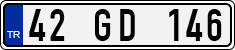 License plate of Turkey, Regular plates