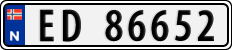 License plate of Norway, Cars