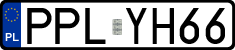 License plates of Poland, Regular car plates