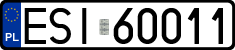 License plates of Poland, Regular car plates