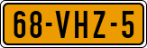 License plate of the Netherlands, Light Commercial Vehicles (1994 system)