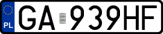 License plates of Poland, Regular car plates
