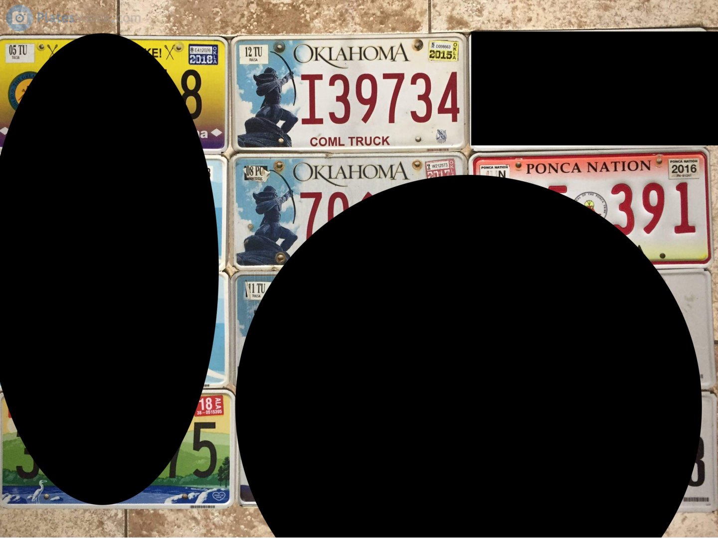 I39734, License plate without vehicle 