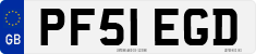 License plate of the United Kingdom, 2001 year system