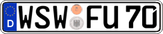 German license plate, Regular plates