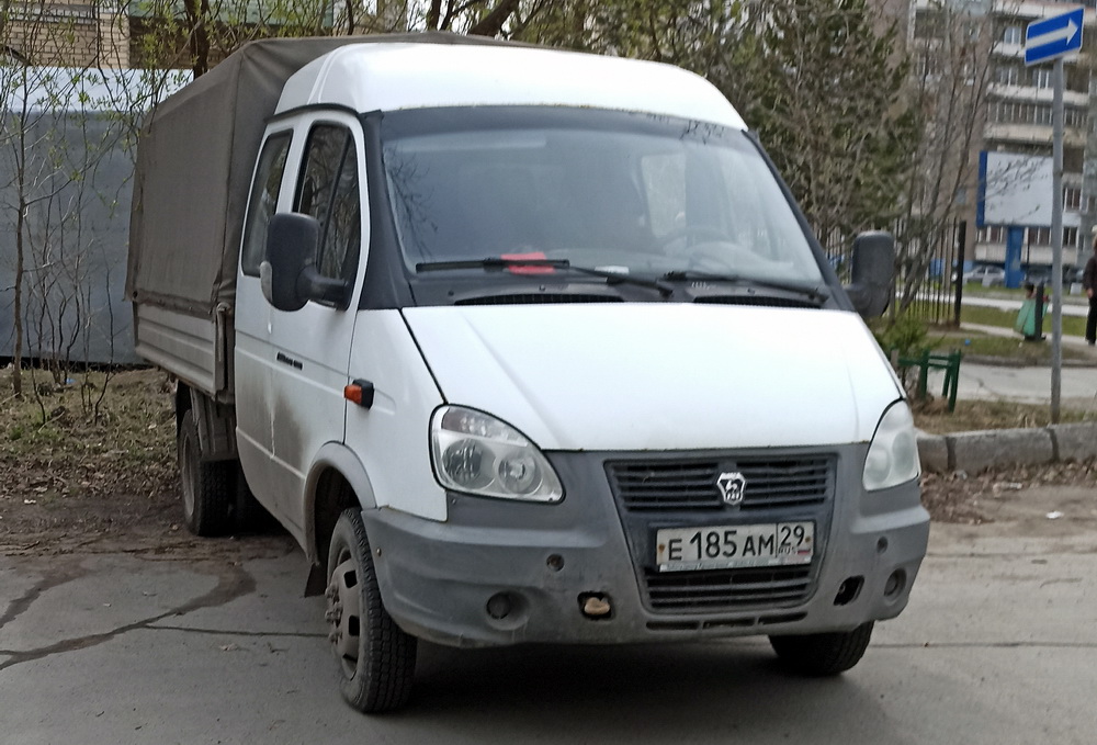 е 185 ам 29, GAZ 3302 ГАЗель 33023 Double Cab, facelift, 2003–