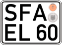 German license plate, Regular plates