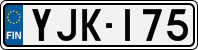 License plate of Finland, Cars