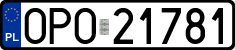 License plates of Poland, Regular car plates