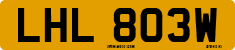 License plate of the United Kingdom, 1963 year system