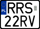 License plates of Poland, Regular car plates