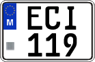 License plate of Malta, Regular plates (ABC 123)