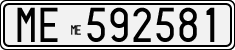 License plate of Italy, Cars (1927 year series)