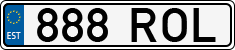 License plate of Estonia, Regular car plates