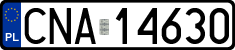 License plates of Poland, Regular car plates
