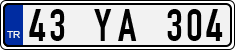 License plate of Turkey, Regular plates
