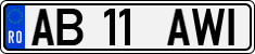 License plate of Romania, Regular plates