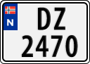 License plate of Norway, Trailers, motorcycles, special vehicles