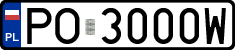 License plates of Poland, Regular car plates