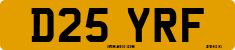 License plate of the United Kingdom, 1983 year system