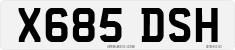 License plate of the United Kingdom, 1983 year system