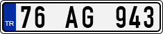 License plate of Turkey, Regular plates