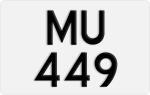 License plate of Hong Kong, AB 1234