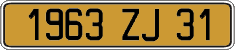 French license plate, FNI