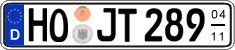 German license plate, Seasonal plates