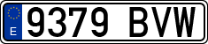 License plates of Spain, Ordinary (2000)