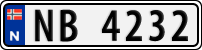License plate of Norway, Trailers, motorcycles, special vehicles