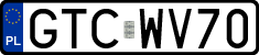 License plates of Poland, Regular car plates