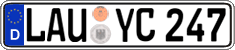 German license plate, Regular plates
