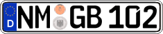 German license plate, Regular plates