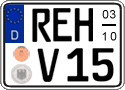 German license plate, Seasonal plates