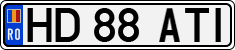 License plate of Romania, Regular plates