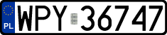 License plates of Poland, Regular car plates