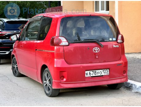 к678уо123, Toyota Porte