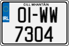 License plate of Ireland, Regular plates