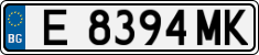 License plate of Bulgaria, Cars