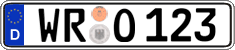 German license plate, Regular plates