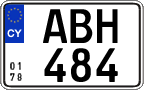 License plate of Cyprus, Regular plates