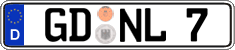 German license plate, Regular plates