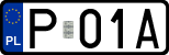 License plates of Poland, Regular car plates