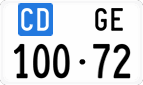 License plate of Switzerland, Diplomatic