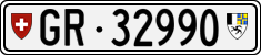License plate of Switzerland, Cars