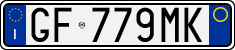 License plate of Italy, Cars (1994 year series)