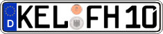 German license plate, Regular plates
